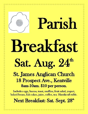 Poster for Parish Breakfast