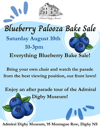 Poster for Blueberry Palooza Bake Sale
