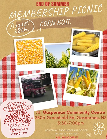 Poster for Corn Boil- End of Summer