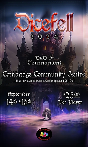 Poster for Dicefell D&D Tournament