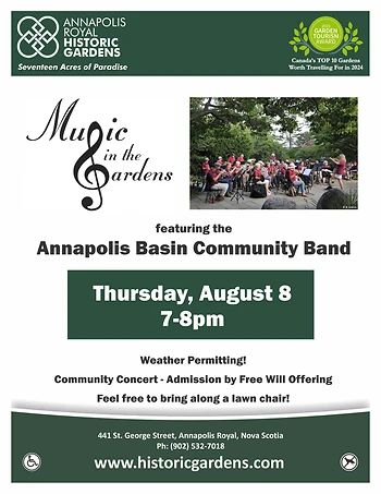 Poster for Music in the Gardens