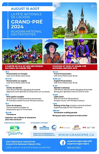 Poster for National Acadian Day/La Fête Nationale de l'Acadie