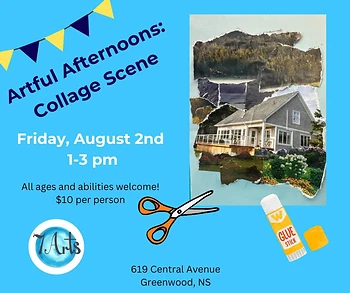 Poster for Artful Afternoons: Collage Scene
