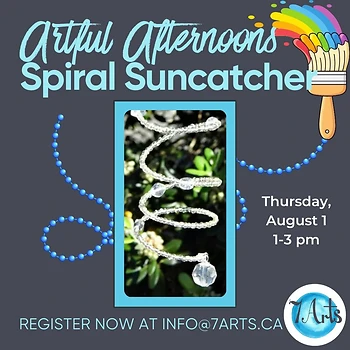 Poster for Artful Afternoons: Spiral Suncatcher