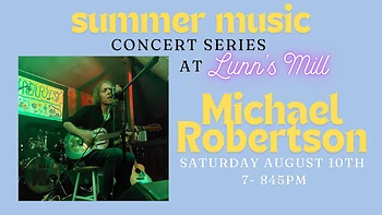 Poster for Patio Concert with Michael Robertson