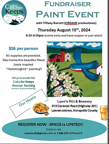 Poster for Paint Night Fundraiser