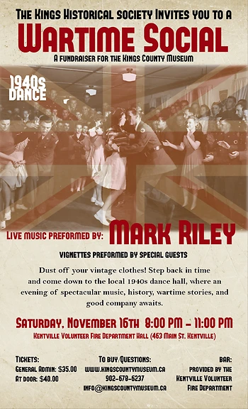 Poster for Wartime Social - 40's Dance