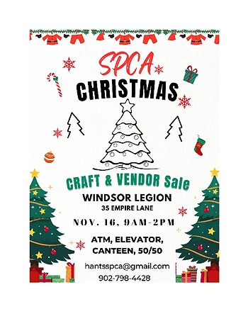 Poster for Christmas Craft & Vendor Sale