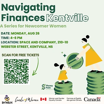 Poster for Navigating Finances: A Series for Newcomer Women