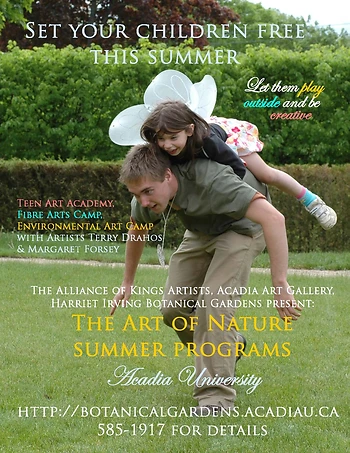 Poster for The Art of Nature - Fibre Arts Camp