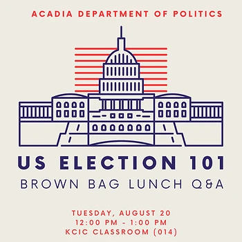 Poster for US Election 101 - Brown Bag Lunch