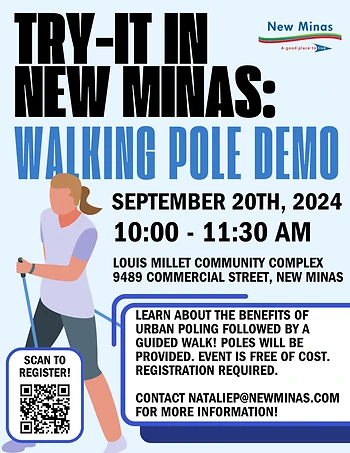 Poster for Try-It In New Minas: Walking Pole Demo