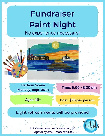 Poster for Paint Night - Harbour Scene
