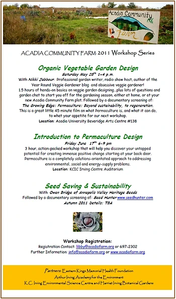 Poster for Introduction to Permaculture Design