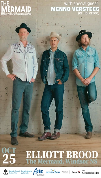Poster for Elliott BROOD with Menno Versteeg from Hollerado