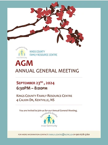 Poster for Annual General Meeting KCFRC