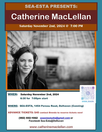 Poster for Catherine MacLellan Solo Show - SOLD OUT