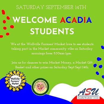 Poster for Acadia at the Market
