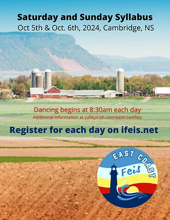 Poster for Irish Dance Competition