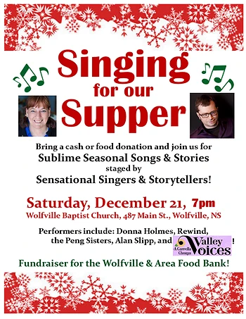 Poster for Singing for our Supper