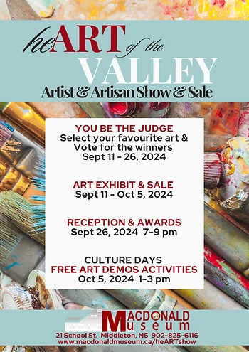 Poster for heART of the Valley Reception & Awards