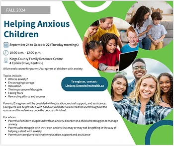 Poster for Helping Anxious Children