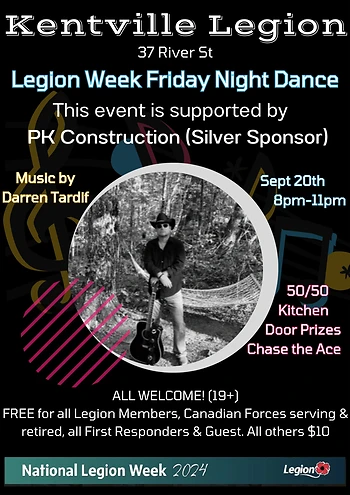 Poster for Legion Week - Friday Night Dance