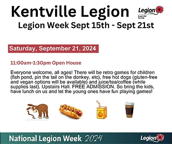Poster for Legion Week - Open House