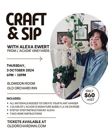 Poster for Craft and Sip with Alexa