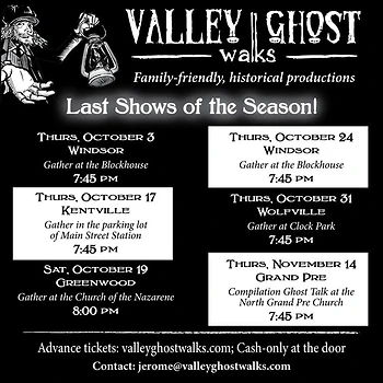 Poster for Wolfville Ghost Walk