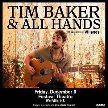Poster for Tim Baker & All Hands with Villages