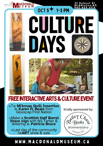 Poster for Cultural Days Workshop