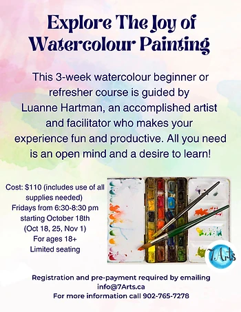 Poster for Explore the Joy of Watercolour Painting