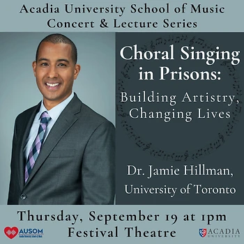Poster for AUSOM Concert Series - Choral Singing in Prisons