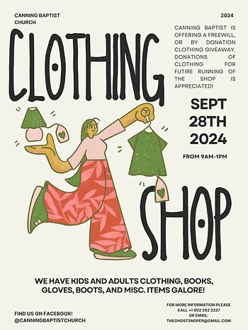 Poster for Clothing Shop