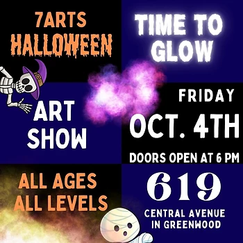 Poster for Halloween Art Show Opening Reception