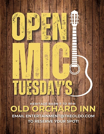 Poster for Open Mic in the Barn