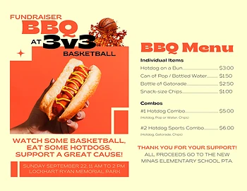 Poster for BBQ Fundraiser