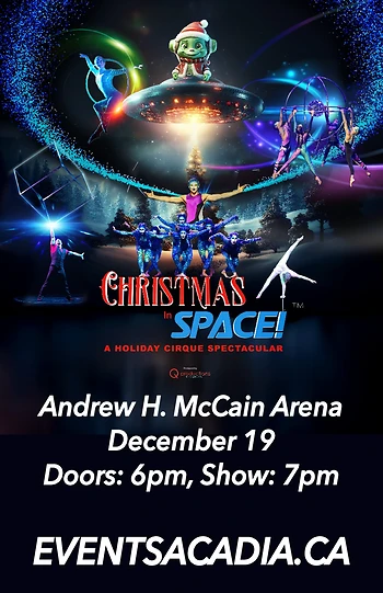 Poster for Christmas in Space! A Holiday Cirque Spectacular
