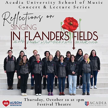 Poster for AUSOM Series - Singing in Flanders Fields