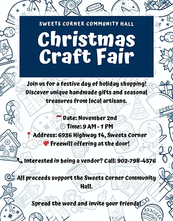 Poster for Christmas Craft Fair