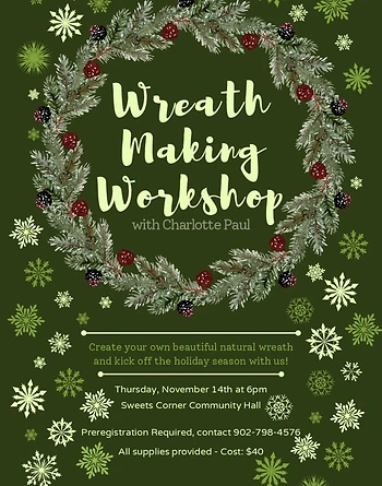 Poster for Wreath Making