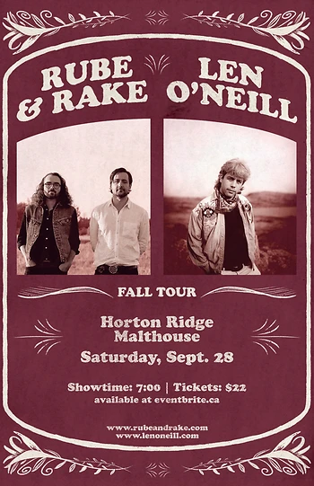 Poster for Rube & Rake with Len O'Neill