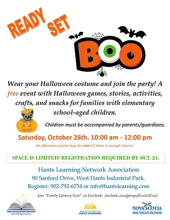 Poster for Family Halloween Party