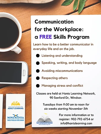 Poster for Communication for the Workplace