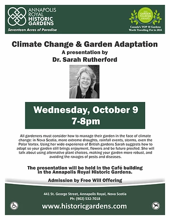 Poster for Climate Change & Garden Adaptation