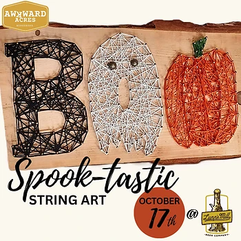 Poster for Spooktastic String Craft Night