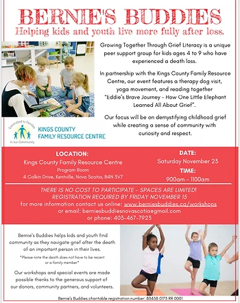 Poster for Growing Together Through Grief Literacy