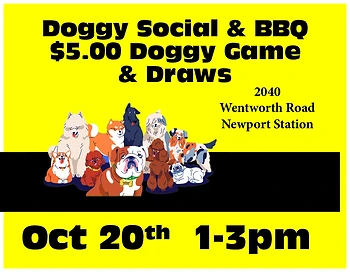 Poster for Doggy Social & BBQ