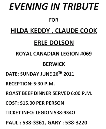 Poster for Testimonial Dinner